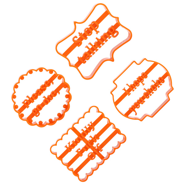 4 st Cookie Moulds Robust Hållbar Säker Lätt Bekväm DIY Kakskärare Set för Barn