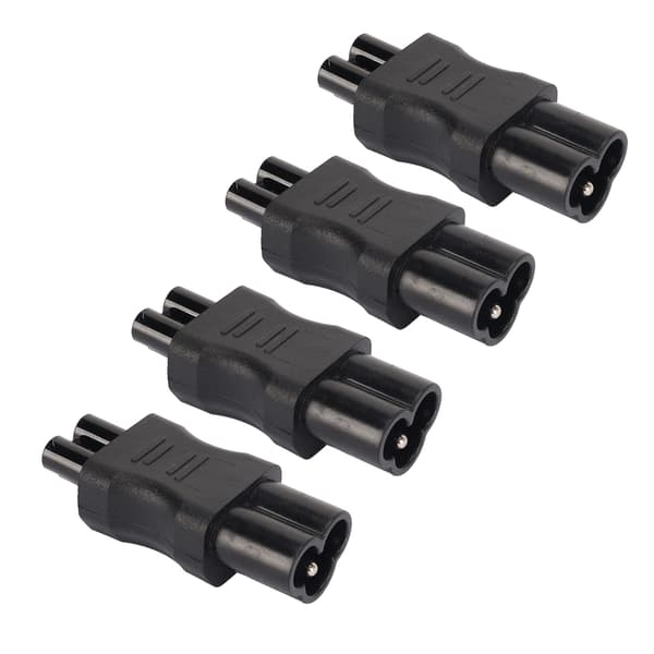 4 stk. IEC320 C6 til IEC320 C5 strømadapter IEC320 C6 til C5 strømkabeladapter konnektor konverter til bærbar computer