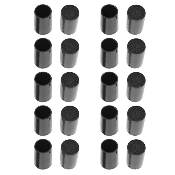10 par högklackade spetsar Svarta CPU-polyuretanskor Reparationsersättningssatser Inre diameter 10 mm