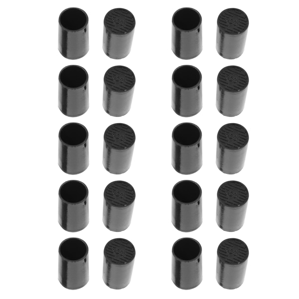 10 paria korkokenkiä, mustat prosessorin polyuretaanikengät korjaus vaihtosarjat sisähalkaisija 10 mm