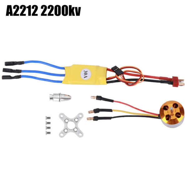 30A ESC Gul A2212 KV1000 / KV1400 / KV2200 Børsteløs Motor for Fjernkontroll Drone(A2212 KV2200 )