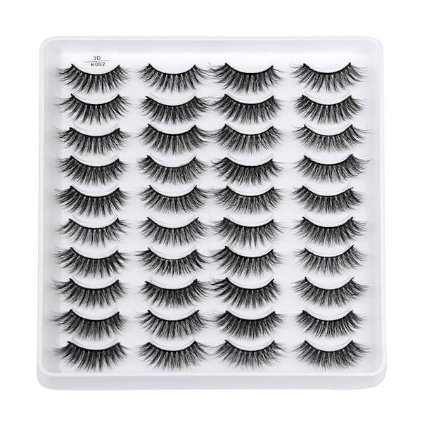 20 par falske øjenvipper 3D øjenvipper smukt look behagelige 4 typer til fest dating makeup