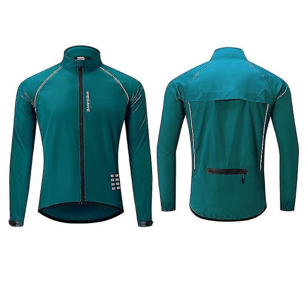 Vandtæt ultralet cykeljakke til mænd 2XL Navy Blue