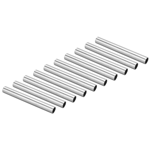 10 stk aluminiumsrør runde rette rør robotstøtteverktøy Dia 12mm 6100-1012-0100