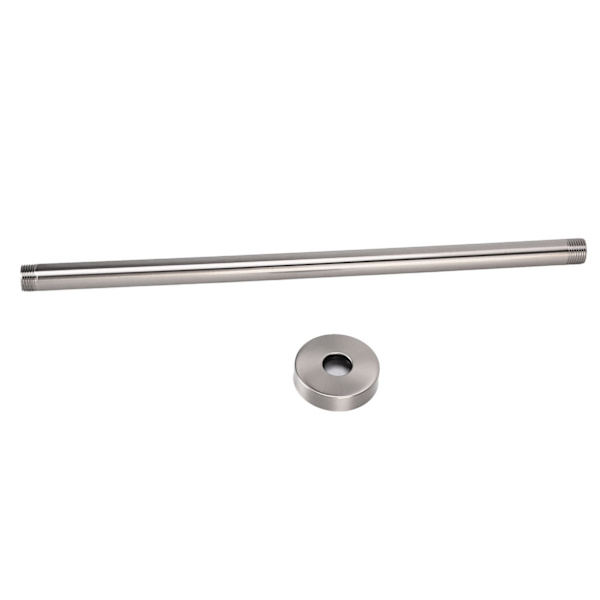 NPT 20mm Dusjhode Forlengelsesarmar Takmontert SUS304 Rustfritt Stål Baderom Dusj Tilbehør 40,6cm / 16in Børstet