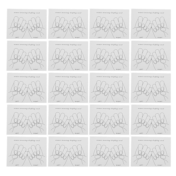 Nail Art -näyttökortit – 20 kpl set tee-se-itse-suunnittelun oppijoille ja ammattilaisille