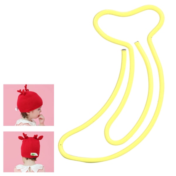 12 st Gul klämma Bananformad multifunktionsförtjockad pappersklämma 3x2cm Studenter Stationär