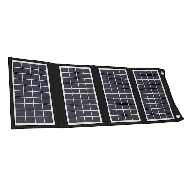 Solcelle Foldbar Taske 30W 5V Bærbar Solcellepanel Oplader med Dobbelt USB Udgang til Mobiltelefon Rejse Camping