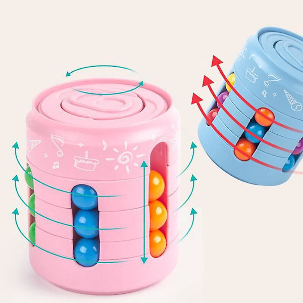 Fidget Cube Pärlor Kopp Finger Roterande Magisk Bönor Avkoppling Leksak