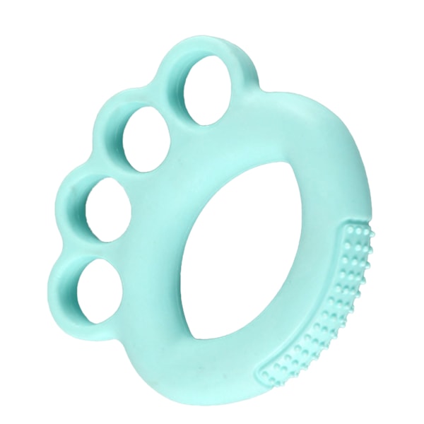 Silikon grep trener ring fleksibel finger strekker trenings styrke for barn studenter hånd trening lyseblå