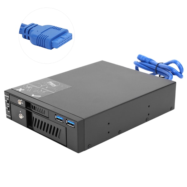 Hard Disk Mobil Rack Case DualDisk Optisk Drive Extraction Box 2.5/3.5 Bracket USB MR6203