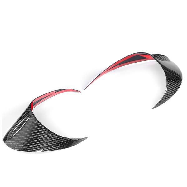 2 st Carbonfiber Baklykta Brynfoder Baklykta Ögonlock Skydd Externt Dekor Passar för Toyota 86