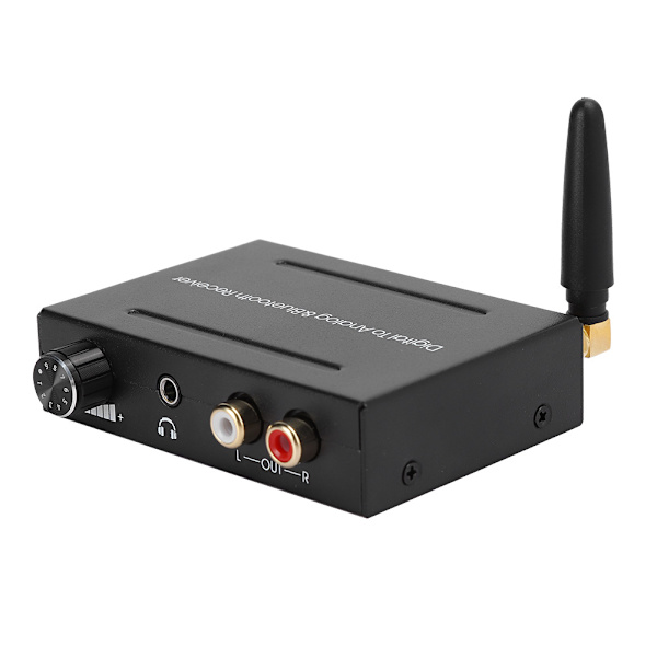 Bluetooth-mottaksfunksjon Koaksial optisk fiberinngang 3,5 mm RCA-utgang lydekoder