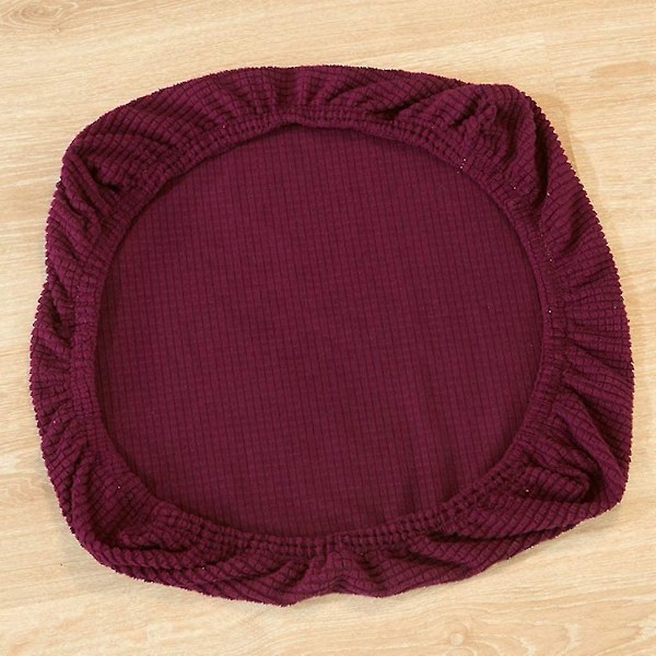 2 st Elastiska Spandex Stolsöverdrag - Tvättbara - (mörklila)