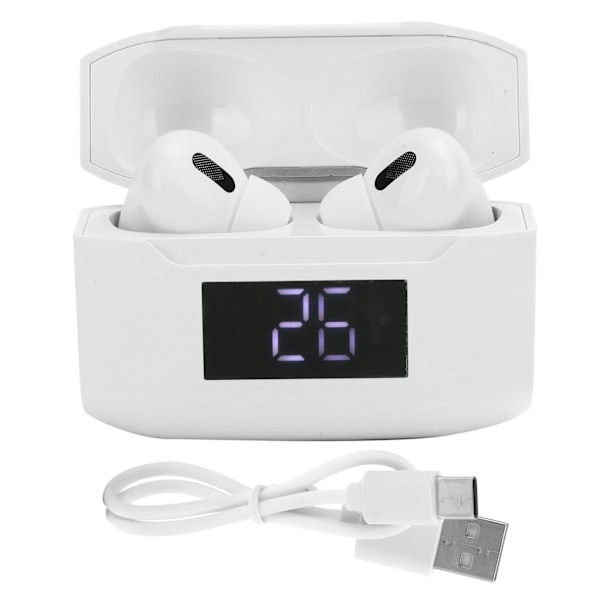 Digital Display True Wireless Bluetooth 5.1 Air3 Headset HIFI Stereo Vattentät Hörlurar Vit