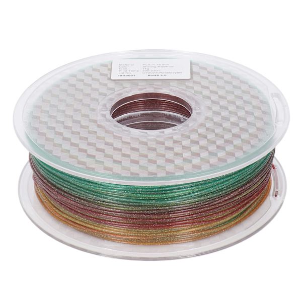 3D-skrivarfilament 1,75 mm Multi Colour Silk PLA-filamentbunt Hög transparens God seghet Påfyllningsfilament