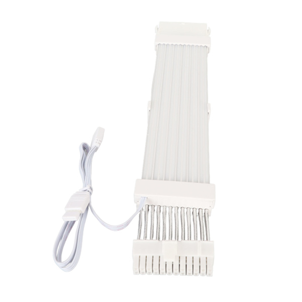 ARGB forlængerkabel 5V 18AWG fleksibel højstrømsunderstøttelse Synkroniseret PSU-kabel med flere farvetilstande 24PIN