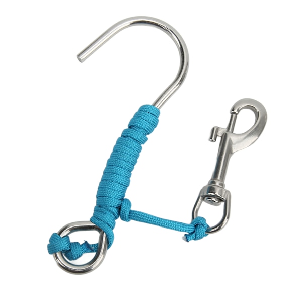 Scuba Diving Reef Drift Hooks med line og rustfrit stål klips til undervandsfotografering