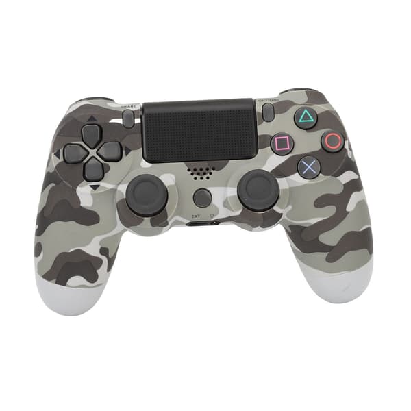 Spelkontroll Dubbel Vibration Känslig Trådlös Kontroll Gamepad för PS4 Slim Pro för PS5 Kamouflage Grå