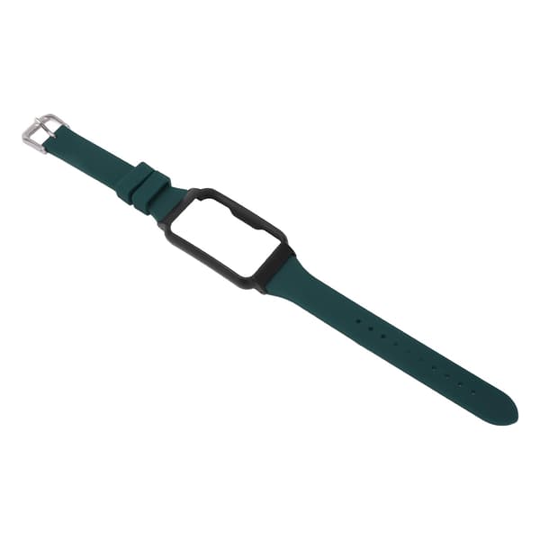 Urrem med etui Udskiftning Silikone Armbånd Ur Tilbehør til Oppo Free Sortgrøn