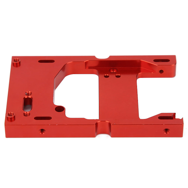 Til WPL-system 1:16 RC-bil Metalstyring Motor Servo Fastgørelsesbase Monteringsbeslag Rød
