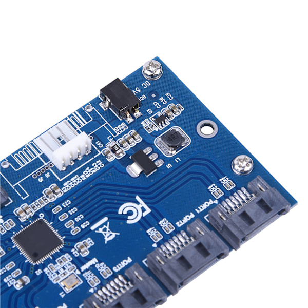 SATA-sovitinkortti 1-5 portin muuntaja (SATA-porttimonistaja) Riser-korttikeskitin