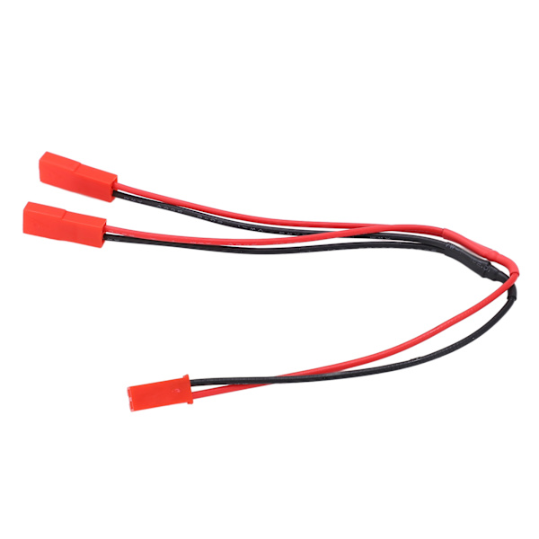 JST-pluggsplitter JST hann-hunn Y-kabel 1 hunn til 2 hann parallell adapterkabel for RC-bil, fly og båter