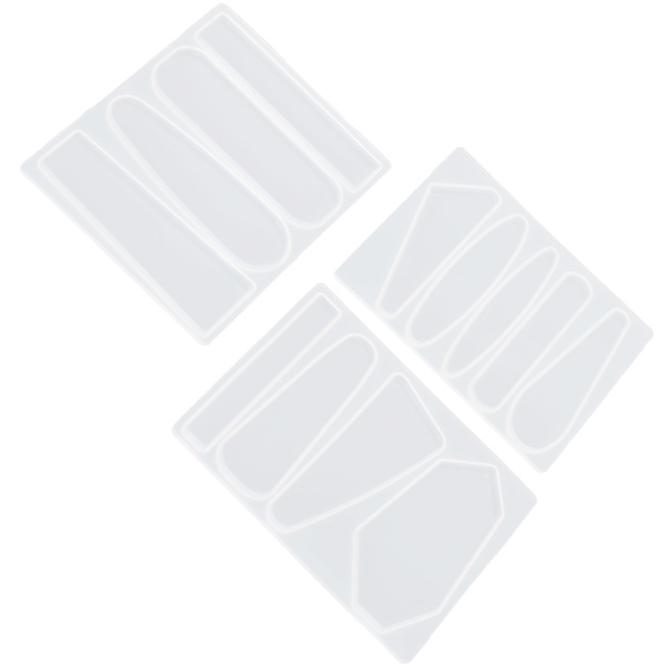 3 st form Kristall Epoxi Mould DIY Handgjorda verktyg för att tillverka hårstift
