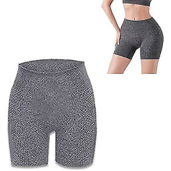Tummy Control Butt Lifting Shapermov Ion Shaping Shorts S-M Mørk grå