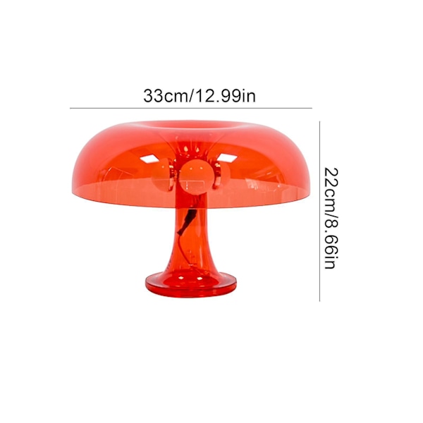 Oppgrader rommet ditt med den retro sopplampen - perfekt nattlys for soverom og stue, oransje