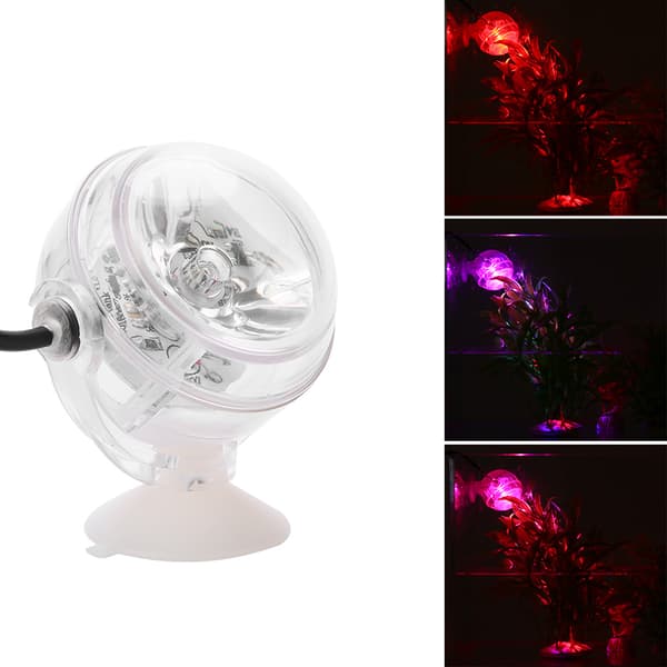 Vandtæt Akvarium Mini LED Spotlights Nedsænkelig Akvarielampe