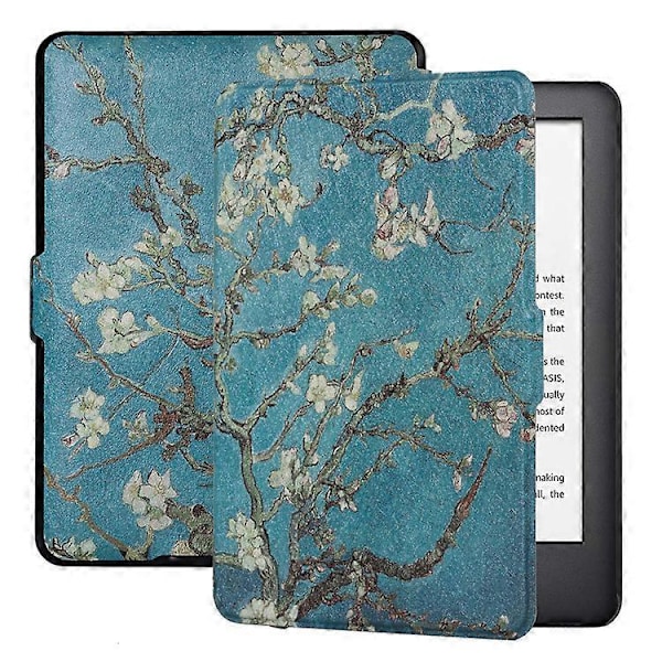 Etui Passer Kindle Paperwhite (11. generasjon, 2021-utgivelser), Tynneste Letteste Smart Shell-deksel med Auto Wake/Sleep - Mandelblomst