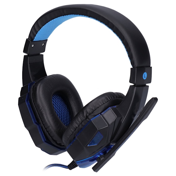 SY830MV‑PC Blå Gaming Headset Trådbundet Luminous Gaming Hörlurar för PC PS4 Controller