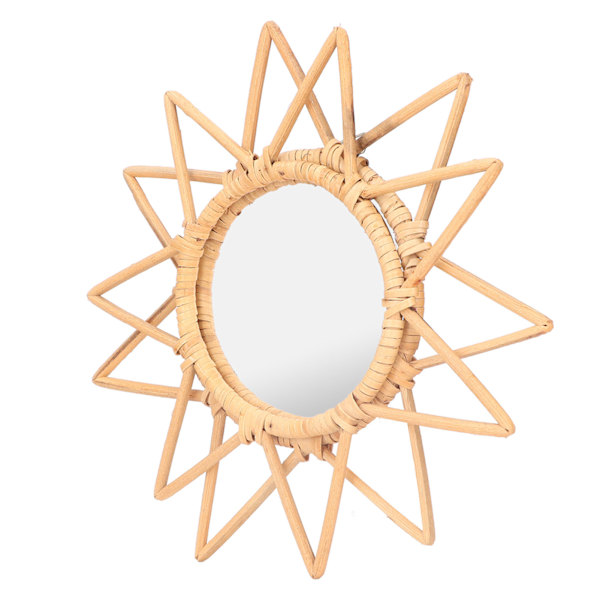 Rotting Innovativ kunstdekorasjon Makeup Mirror Retro Dressing Baderom Vegghengende MirrorStar
