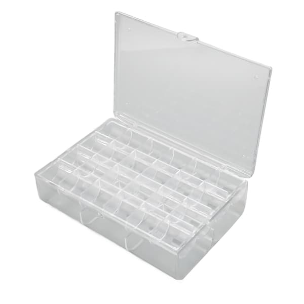 Øreringeholder Organizer Transparent Akryl 30 Rum Bærbar Stabelbar Øreringe Organizer Boks L