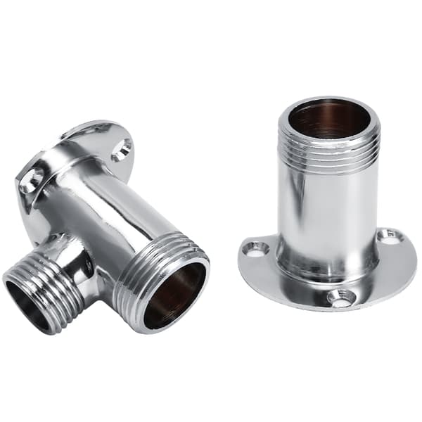 Inlopp G1/2 Utlopp G3/4 Väggmonterad Duschhuvud Kran Adapter Badrumstillbehör