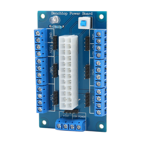 24 20-nastainen ATX DC- power Breakout Board -moduulin power Breakou-kortti LED-merkkivalolla