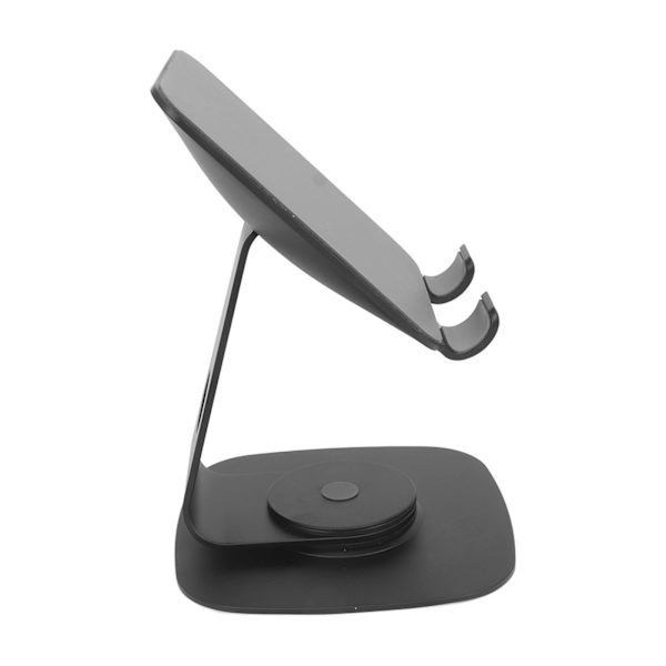 Tabletställ 360 grader justerbar svart aluminiumlegering hopfällbar roterande skrivbords surfplatta telefonhållare
