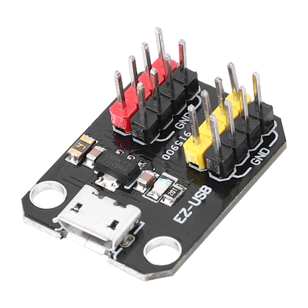 2 stk USB-strømforsyningsmodul Micro USB-grensesnitt 3,3V/5V 1117 regulatorbrikke