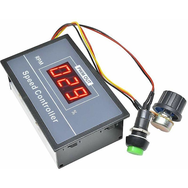PWM DC Motorvarvtalsregulator (PWM) DC 6-60V 12V 24V 36V 48V 30A Justerbar Motorvarvtalsregulator