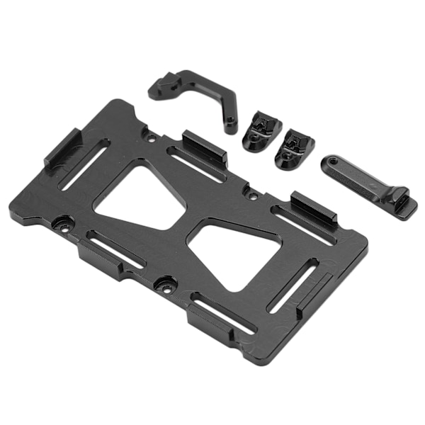RC-batterifäste i aluminiumlegering, RC-batterifästeplatta för Axial SCX24 AXI90081 AXI00001 AXI00002 1/24 RC-bil, svart