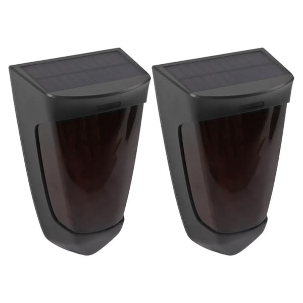 2 STK Smart Lyskontroll Solcellelys LED Utendørs Dekor Solcellelys Vanntett Solcelle Vegglampe