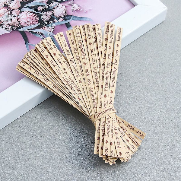 Kraftpapir Twist Ties - 700 Styk til Slikposer & Festbrug