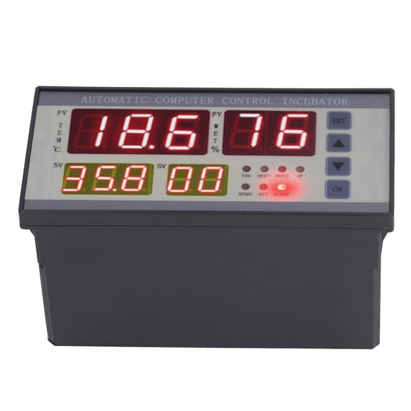 Inkubatorstyring Automatisk eggvending Temperatur Fuktighetskontroll Inkubator Temp RH-kontroller AC160V‑240V