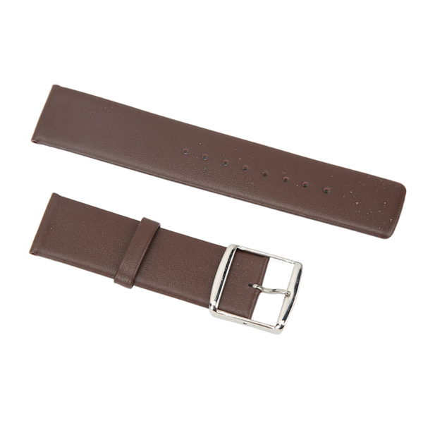 Läderklockarmband Snabbkoppling Läderklockarmband Armband Ersättning för Huawei GT 2 för Gear 46 20mm Silver Spänne