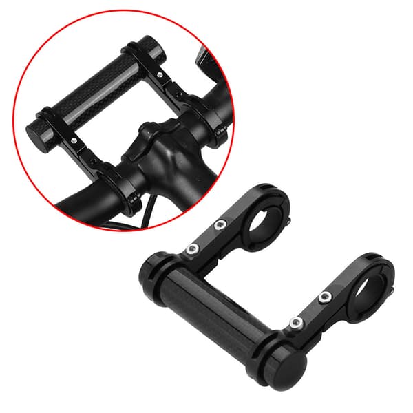 10 cm hållbar dubbel cykelstyre förlängningsfäste för cykellampa