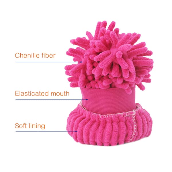 Dobbeltsidet Chenille Mikrofiber Tykke Ridsefri Bilvaskehandsker
