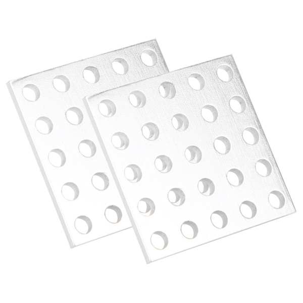 2 kpl alumiiniristikkopaneelilevy mesh teollisuusosat 3116-0040-0040 5 x 5 reikää