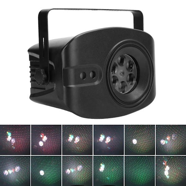 Projektorlampe Fargerik Stemmestyrt Scenelys for Soverom Feriefest Bar 100‑240VEU Plugg