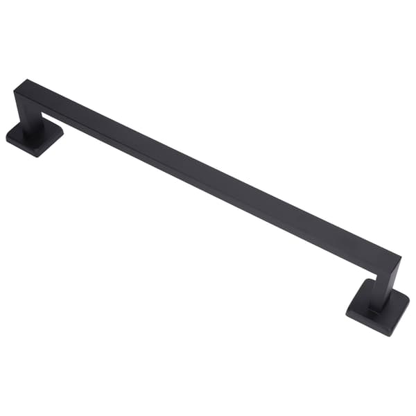 Håndklædeholder Sort Rustfrit Stål Modedesign Høj Hårdhed Holdbar Stabil Nem Installation Håndklædestang
